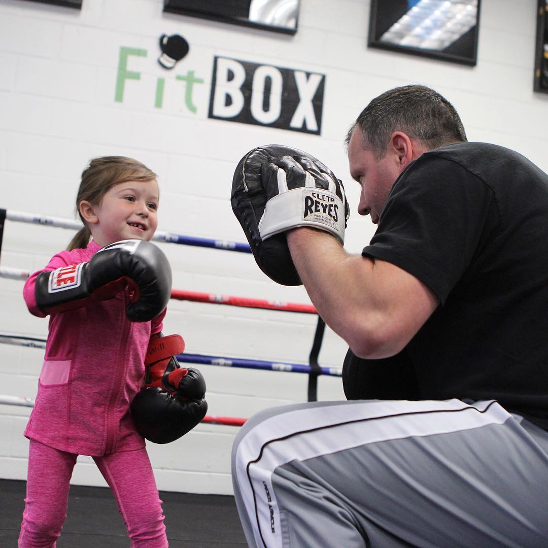 Boxing for Toddlers (4-5yr olds). Start them young at FitBOX Dedham,MA www.fitboxdedham.com