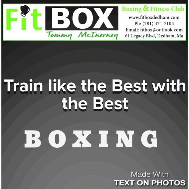 #Boxing in Legacy Place, Dedham, MA contact today at (781)471-7104 or www.fitboxdedham.com