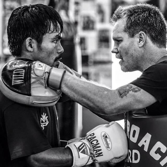 At everyone get's the experience of a great trainer / fighter relationship without ever having to do competition. WWW.FITBOXDEDHAM.COM @mannypacquiao  @freddieroach @wildcardboxingclub @tommymcinerney
