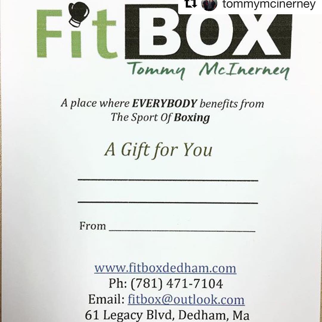 There’s still time to pick up that #Giftcard of 1-on-1 Mittwork Boxing sessions with Tommy at FitBOX Dedham, MA www.fitboxdedham.com