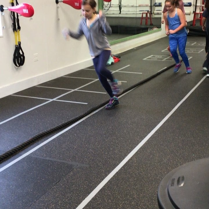 Youth boxing classes footwork drills to help young kids better there balance and movement. More info at www.fitboxdedham.com or call (781)471-7104