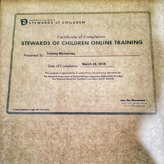 Glad to join the movement with my client @alyraisman and certifying my gym and myself with #stewardsofchildren online tutorial training and educating on keeping youths safe from child sexual abuse . You can to get the certification of completion to put on the wall of your facility at fliptheswitchcampaign.org #jointhemovement @d2lorg