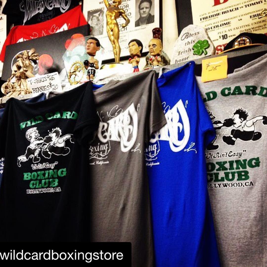 Get them while you can especially my Dedham followers #Repost @wildcardboxingstore with @get_repost ・・・ We still have some of this left in most sizes – get ’em while they’re in #tshirts #gymfashion #workout #workoutclothes #workout #tees #gymmotivation #streetstyle #streetwear #oldschool #tag #logo @wildcardboxingclub @freddieroach @imprintrevolution @quickdraw_screenprinting