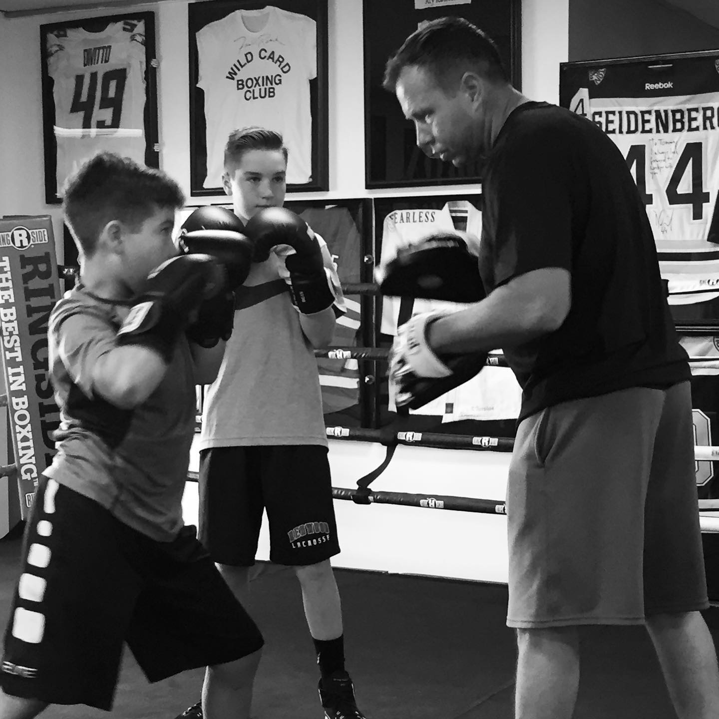 Take the time to teach the youth , they are our future. Building Confidence can make a big difference. @tommymcinerney @JB_mac_29 #boxing #private #training #dedham #boston