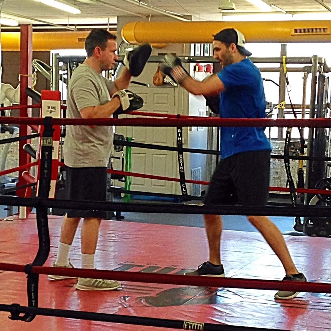 #tbt working with #bostonbruins Patrice Bergeron . Good luck in The playoffs boys . @nhlbruins . #boxing #bostonbruins #nhl #playoffs #2019 #hockey #boxingtraining #boxingtraining @tommymcinerney