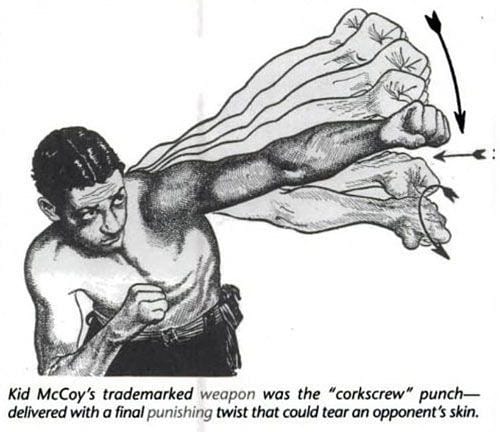 Old school boxing Tip .. Always turn your fist over , try to land with your thumbs down and hit with your front two knuckles . #corkscrew #method Charles “kid” McCoy #boxing #oldschool #tip #fighter #boxingtips #boxingtraining #facts #sweetscience @tommymcinerney #boston #dedham