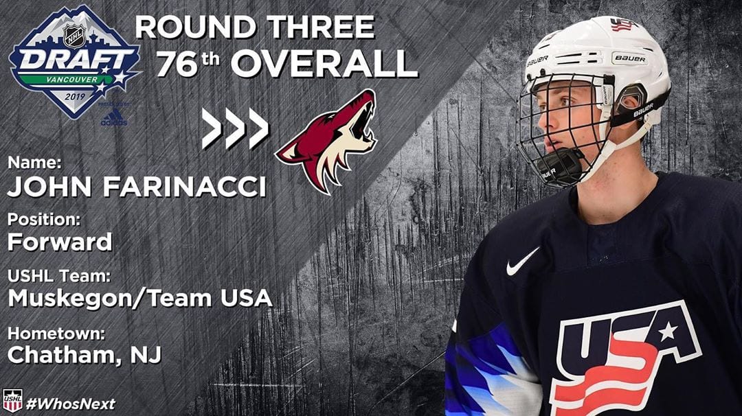 Congrats to @fitboxboxingfitness hockey client john Farinacci from @dextersouthfield in the @nhl draft and signing with @arizonacoyotes @harvard #hockey #offseason #athlete #boxing #training # with @tommymcinerney