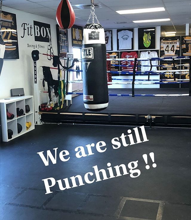 We are still punching 🥊 , Our boxing studio does all 1-on-1 boxing sessions. If you’re looking to get the heart rate up and a great sweat while the other gyms are closed then contact us at call/text (782)727-9503. . #boxing #fitness #boxingstudio #boxingtraining #boxingtrainer #exercise #conditioning #cardio #Boston #Dedham #Bostonfitness #sweat #punch #hiit #workout #feelgood