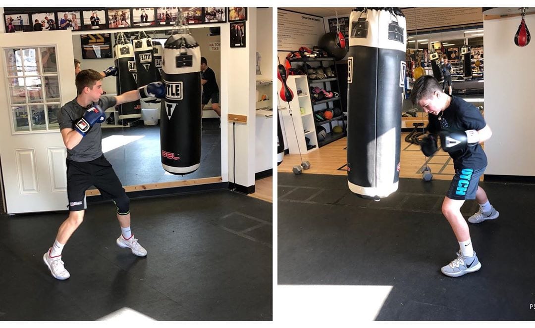 Keeping these kids moving, Now is the time to teach your kids how we got through those days when we were young with no IPhones and video games to play . My nephews putting in work @fitboxboxingfitness @brodymac114 @jb_mac_29 #boxing #youth #stayingactive #work #daily #workout #Dedham
