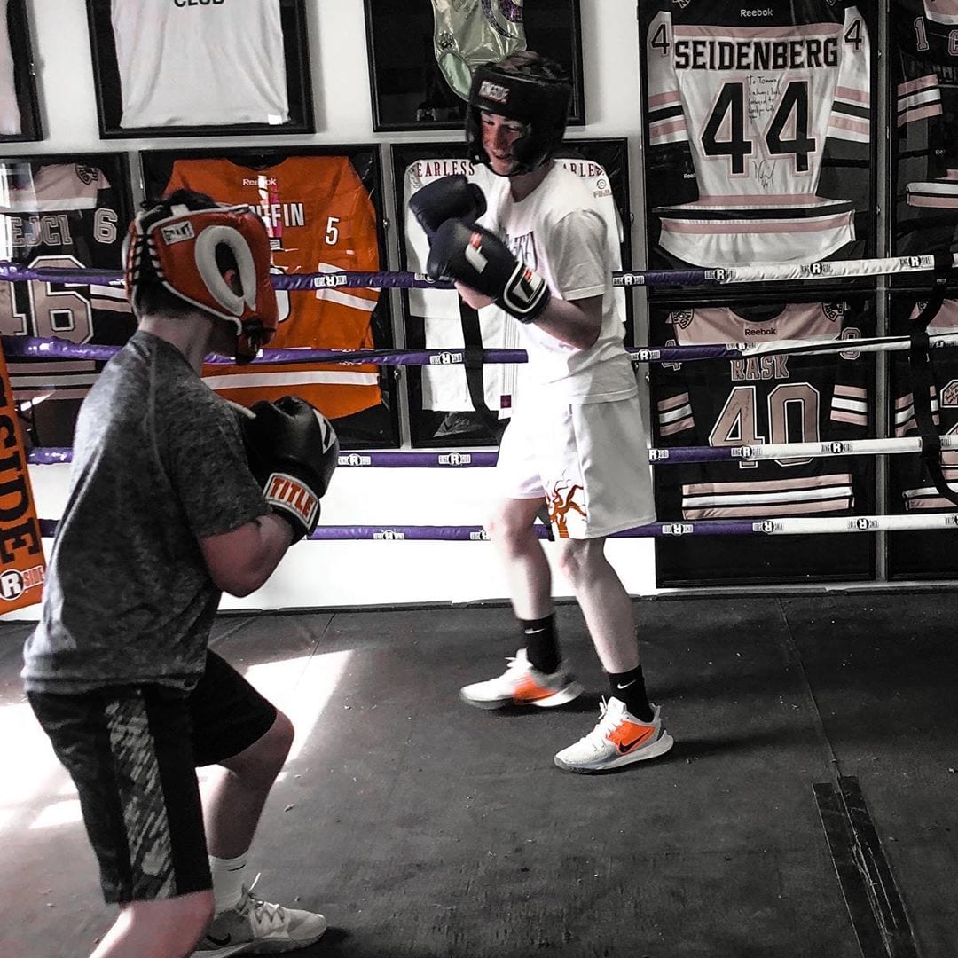 Making the best of this #quarantine #life keeping my nephews sharp and being able to teach them the #sweetscience . #boxing @fitboxboxingfitness #Dedham #boston #bostonfitness #bostontrainer #boxingtraining #boxingtrainer #fitness #work