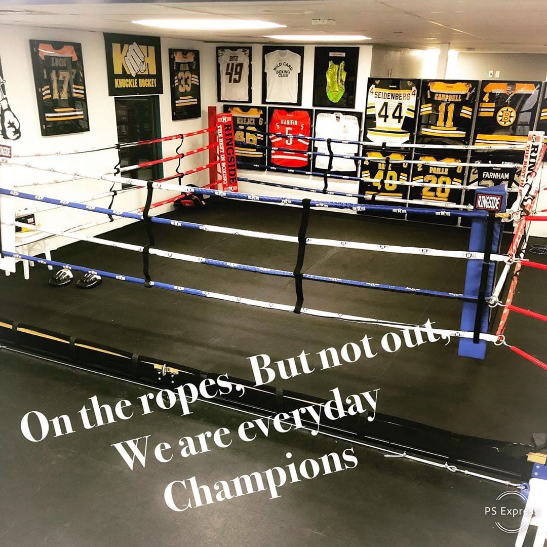 We’ll be back punching soon. #StayStrong #boxing . . . #boxingtraining #boxingtrainer #fit #fitness #bostonfitness #bostontrainer #trainer #train #fight #sweetscience #champions #strong #exercise #dedham #boston @tommymcinerney