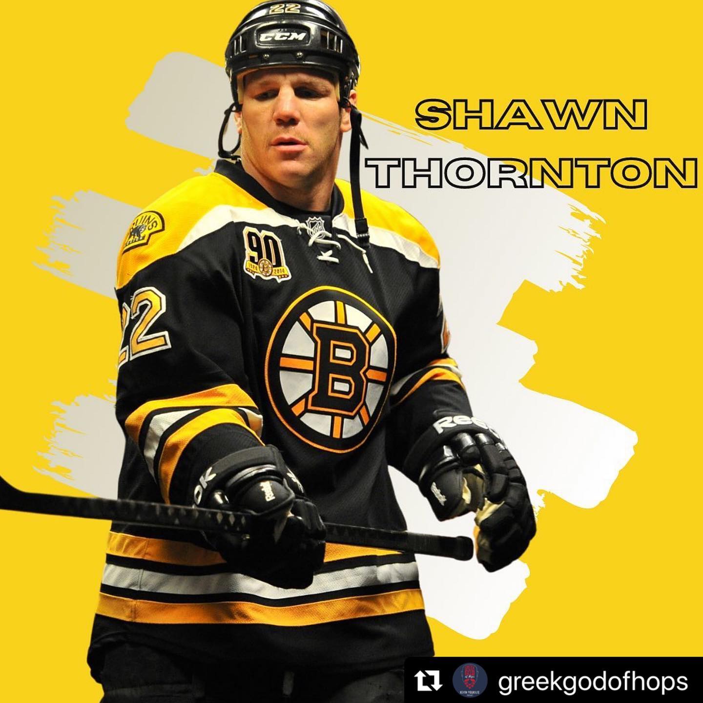 #Repost @greekgodofhops ・・・ This week hockey legend Shawn Thornton joins us just in time for hockey’s return! Have questions for Shawn? DM us or submit to www.ggohpodcast.com/contact #hockey #hockeyathome #hockeyplayer #nhl #stanleycup #bostonbruins #floridapanther