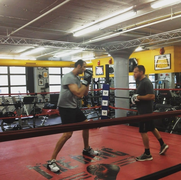 Gonna miss the big guy . Always a pleasure catching them hands and keeping him sharp . #boxing @nhlbruins @zeechara33 @tommymcinerney #offseason #athlete #training #hockey #nhl