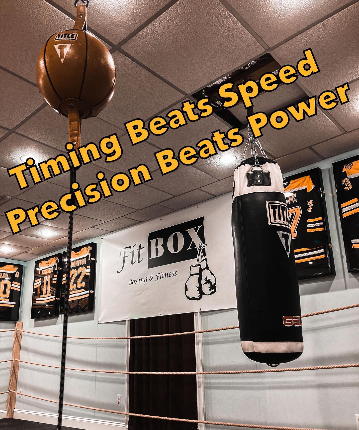 Timing beats Speed
Precision beats Power .
Learning the proper Form & Technique in Boxing will always help you maximize your Boxing workouts . 
Contact us to sign-up for a free boxing workout with Boston’s well-known boxing trainer  @tommymcinerney . Call/text (781)727-9503 or email fitbox@outlook.com .
.