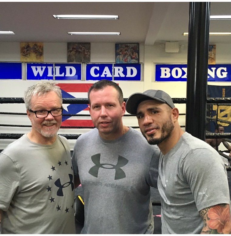 @realmiguelacotto congrats on the induction into the International Boxing Hall of Fame . @tommymcinerney @freddieroach @wildcardboxingclub #boxing #champ #🇵🇷