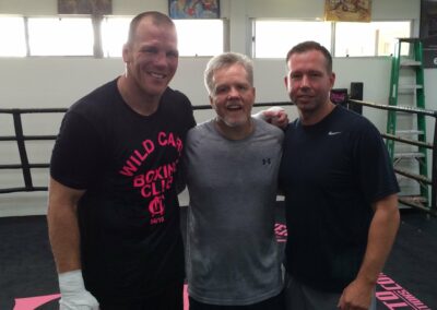 Shawn Thornton, NHL's Florida Panthers Enforcer #22, and Freddy Roach, 6-time Boxing Trainer of the Year