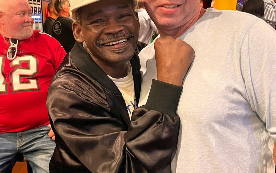 Great time spending time with and listening to some great stories with the Magic Man, Marlon Starling #champ #boxing #legend #Boston