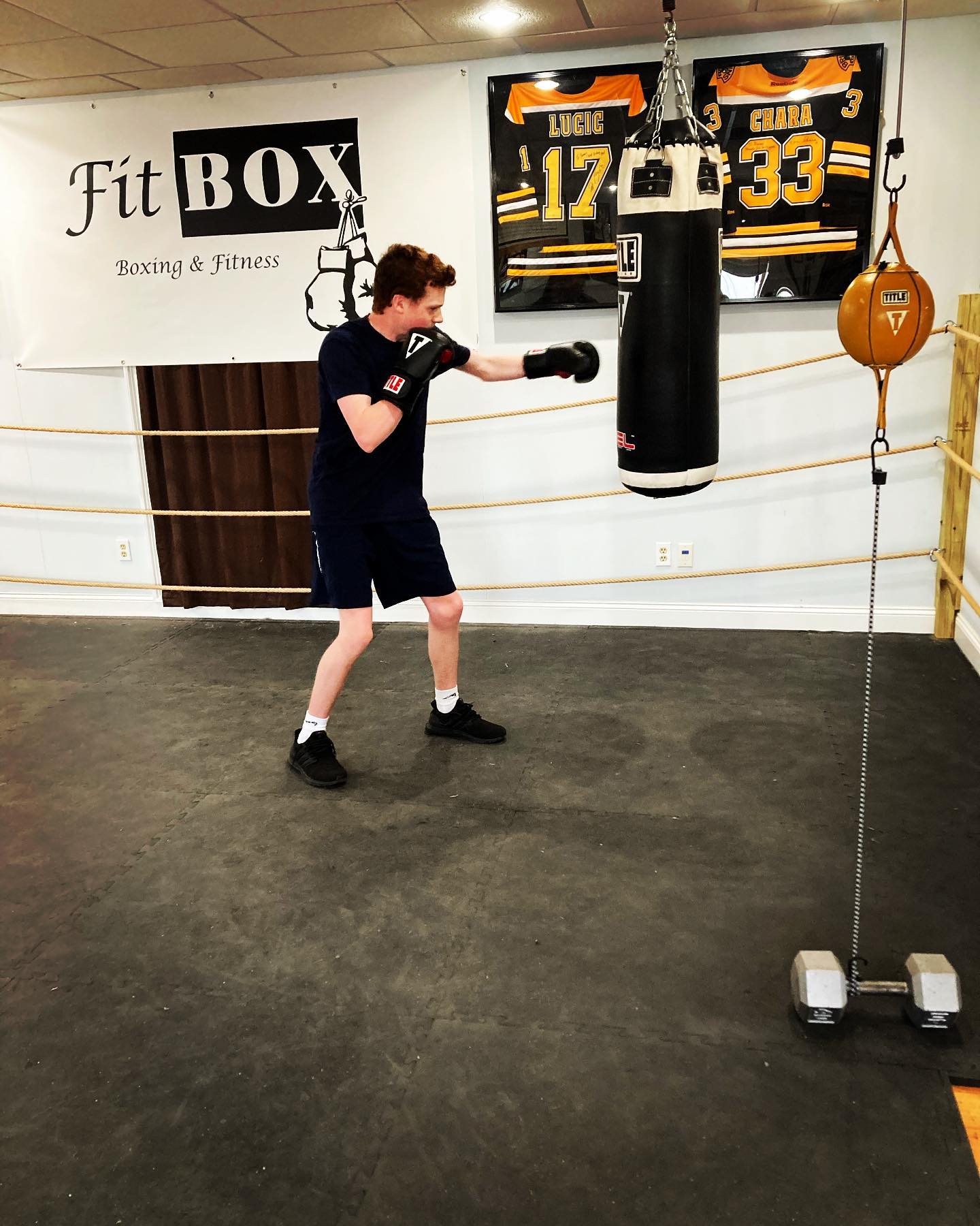 Heavy bag workouts can help to improve technique, provide strength training for power, build better balance and coordination, and even reduce stress. www.fitboxDedham.com @tommymcinerney