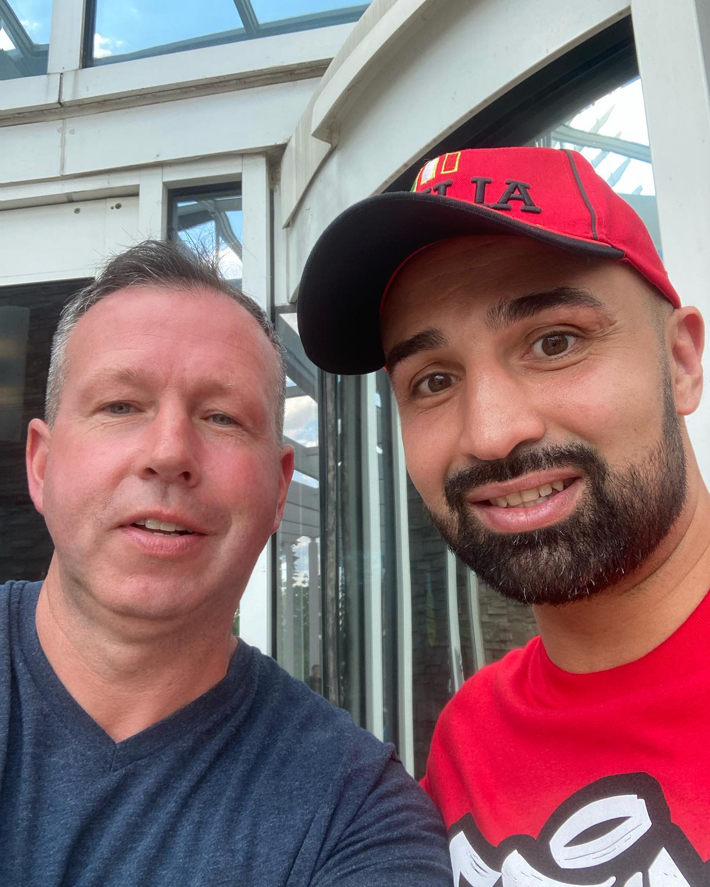 @paulmalignaggi great time spent with you and talking a bit about the Boston North end #  @internationalboxinghalloffame @tommymcinerney
