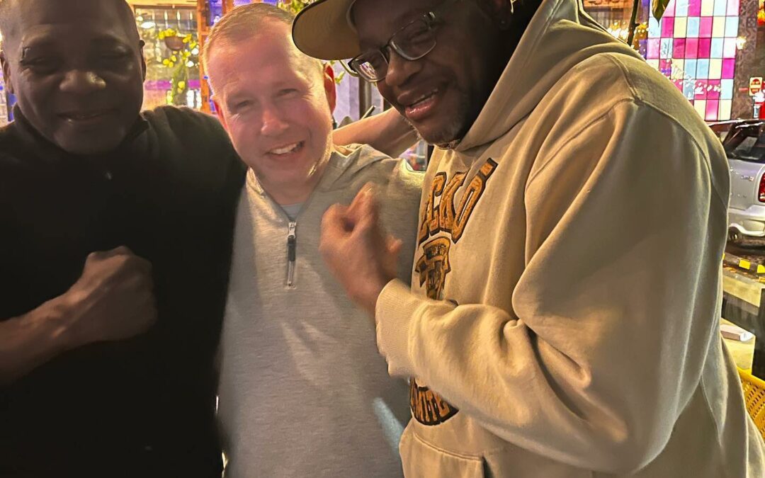 Ran along side these two for about 20yrs at The Ring Boxing Club and had learned so much with both of these two New England boxing legends and I’m so glad to call them my friends and my family Jeffrey Leggett @coach_leggs and Rodney Toney @toneyrodney #boston #boxing