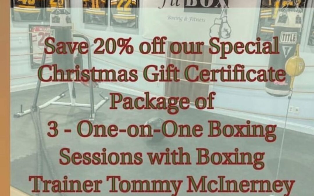 Christmas is here and we have the perfect gift . Contact us Today for more info call/text (781)727-9503 or email fitbox@outlook.com #boxing #christmas #gifts #holiday #giftcards