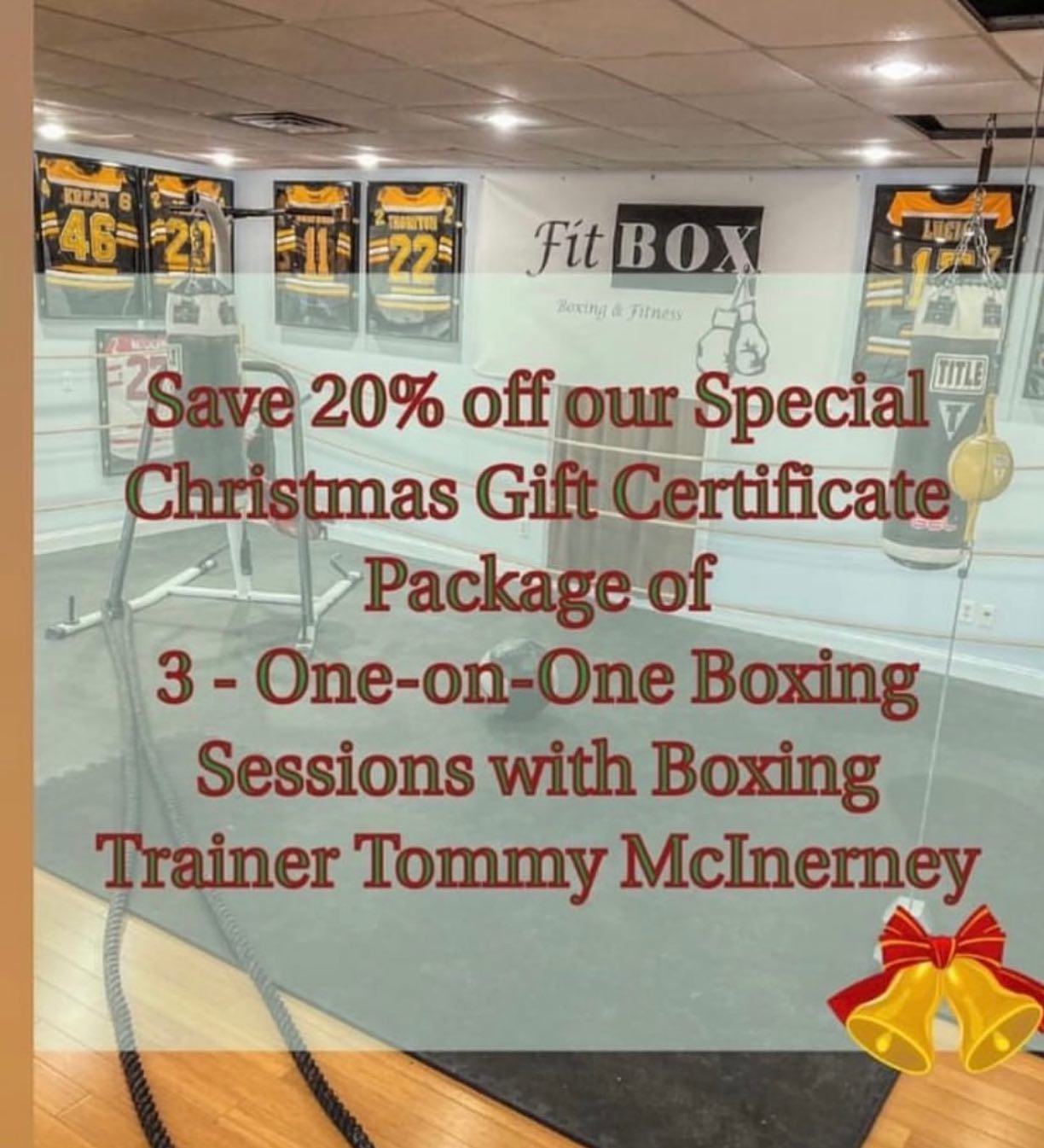 Christmas is here and we have the perfect gift . Contact us Today for more info call/text (781)727-9503 or email fitbox@outlook.com