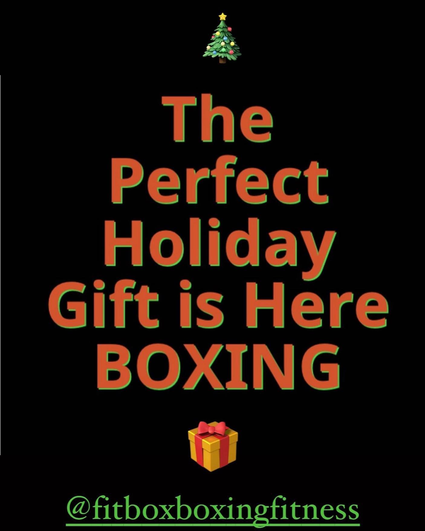 FitBOX’s Boxing Stocking stuffers - 20% off Gift cards for 3 one-on-one Boxing sessions with Boston’s well-known Boxing trainer @tommymcinerney