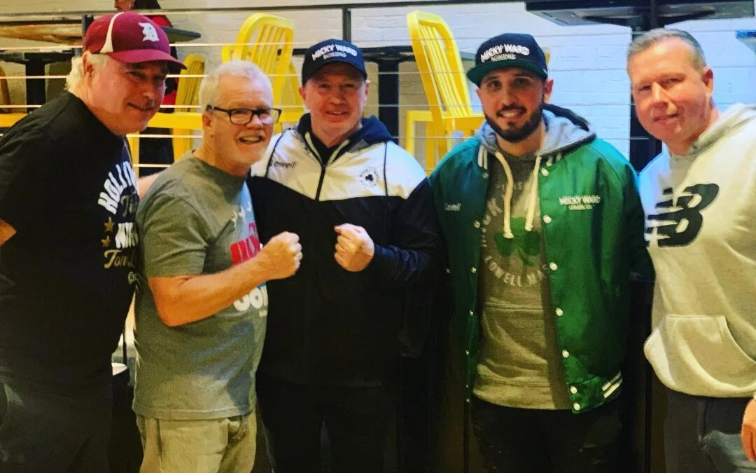 Great time catching up with some of Boston’s greats at the Media lunch for the upcoming Walsh vs Ruiz fight on March 16th at @agganisarena @bostonu #Boxing #Boston #☘️ @freddieroach @irishmickyward @kingcallumwalsh @wildcardboxingclub @360boxingpromotions @ufcfightpass