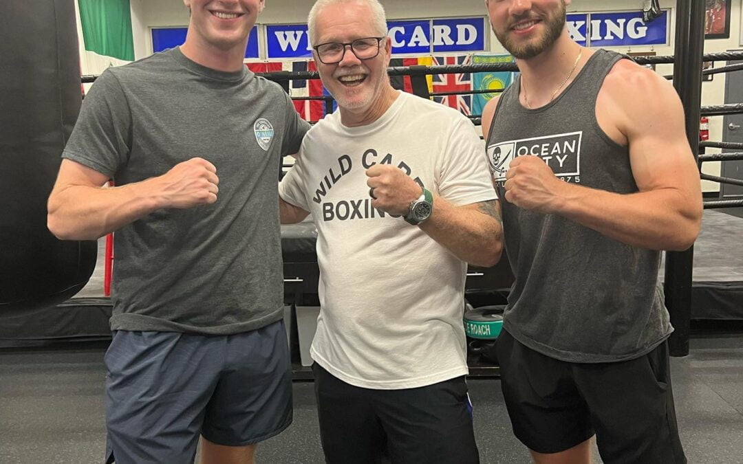 My nephews had a great time stopping by @wildcardboxingclub , spending some time with @freddieroach listening to his stories and also meeting @kingcallumwalsh . #boxing #LA @hollywood @brodymac114 @jbmcinerney @tommymcinerney #dedham #boston